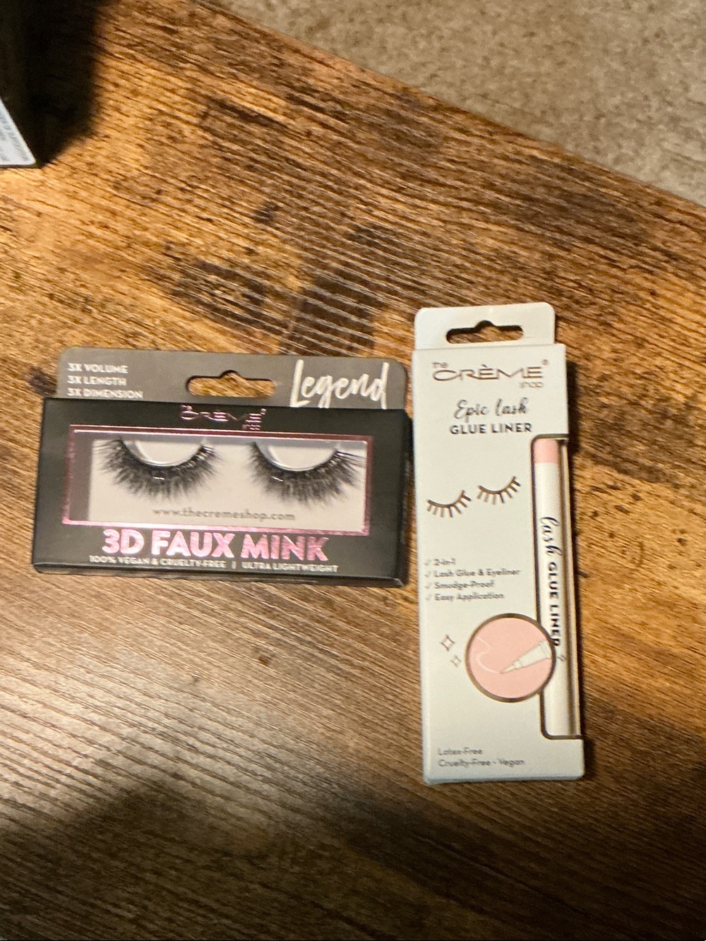 The Crème Epic Lash Glue Liner & 3D Faux Mink Lashes - Pink